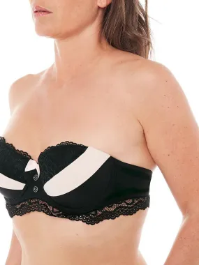 Soutien-gorge bandeau EBENE - Pomm'Poire - Noir