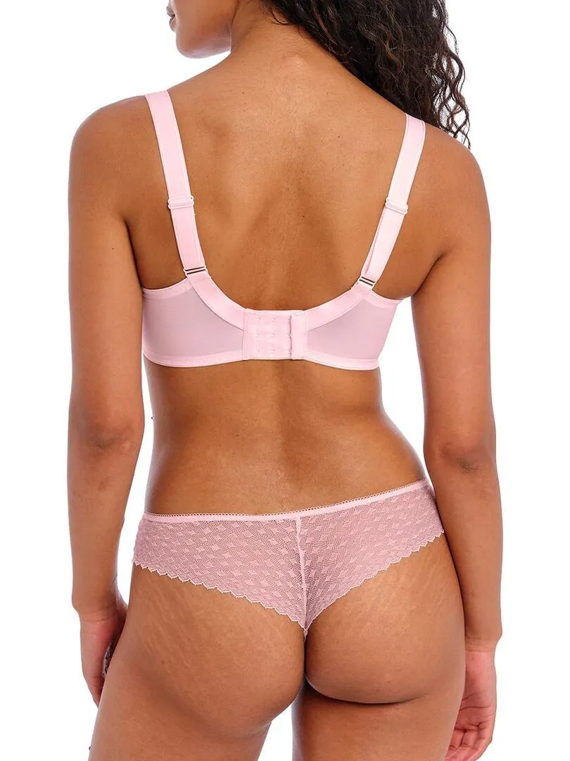 String brésilien glamour en dentelle Signature - Rose