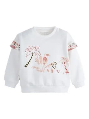 Sweat-shirt bébé Para - Ecru