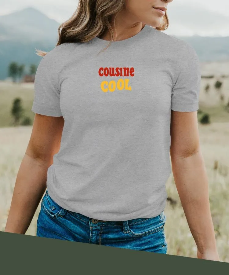 T-Shirt Cousine cool disco Pour femme