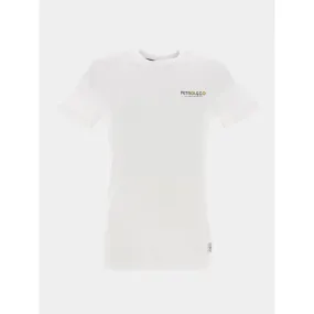 T-shirt imprimé dos vacances blanc homme - Petrol Industries | wimod