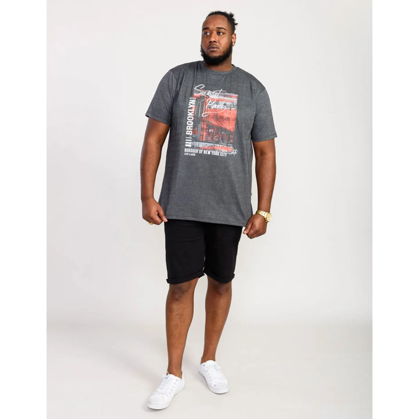 T-shirt imprimé grande taille homme Brooklyn jusqu'au 6XL