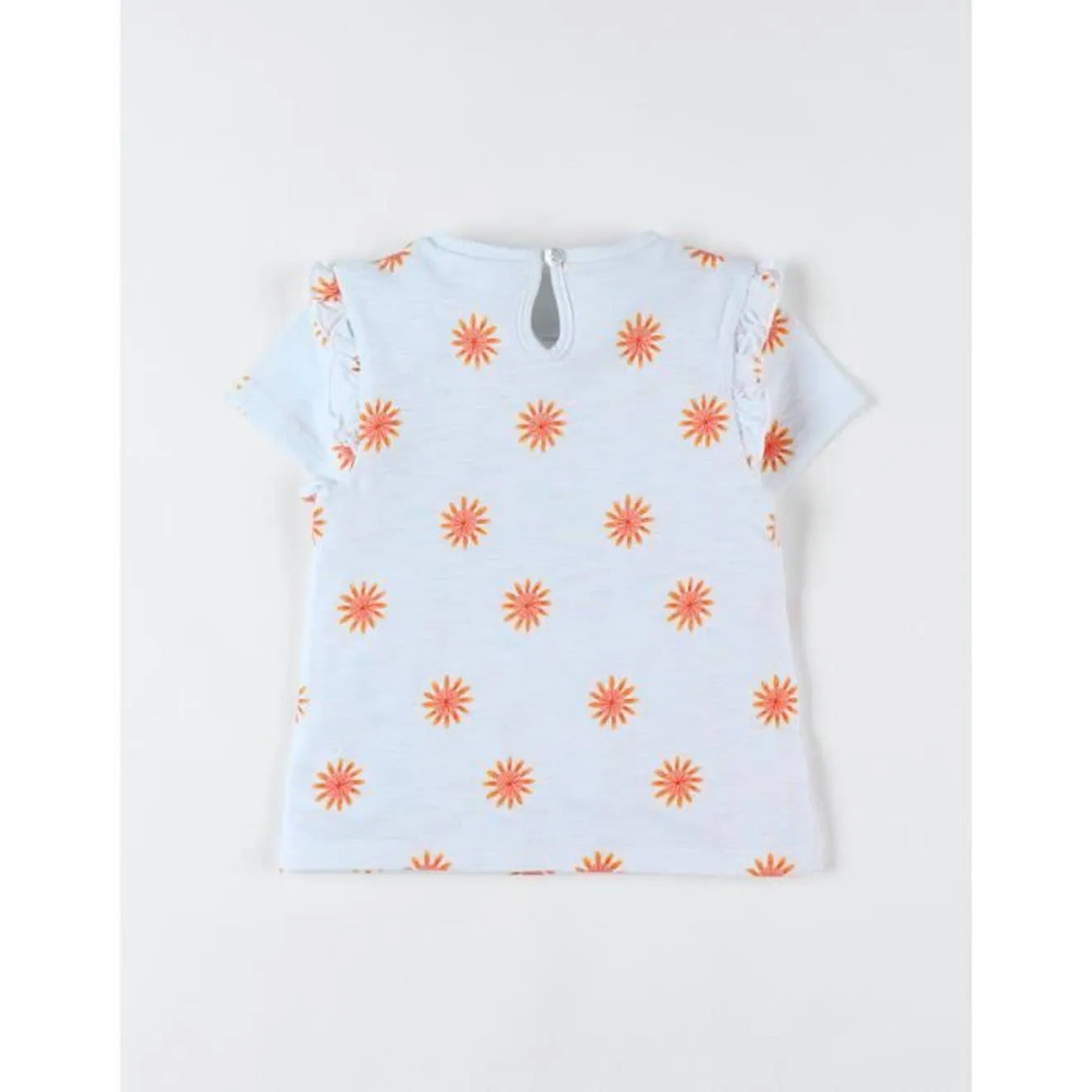 T-shirt imprimé soleil manches courtes jaune - Noukies