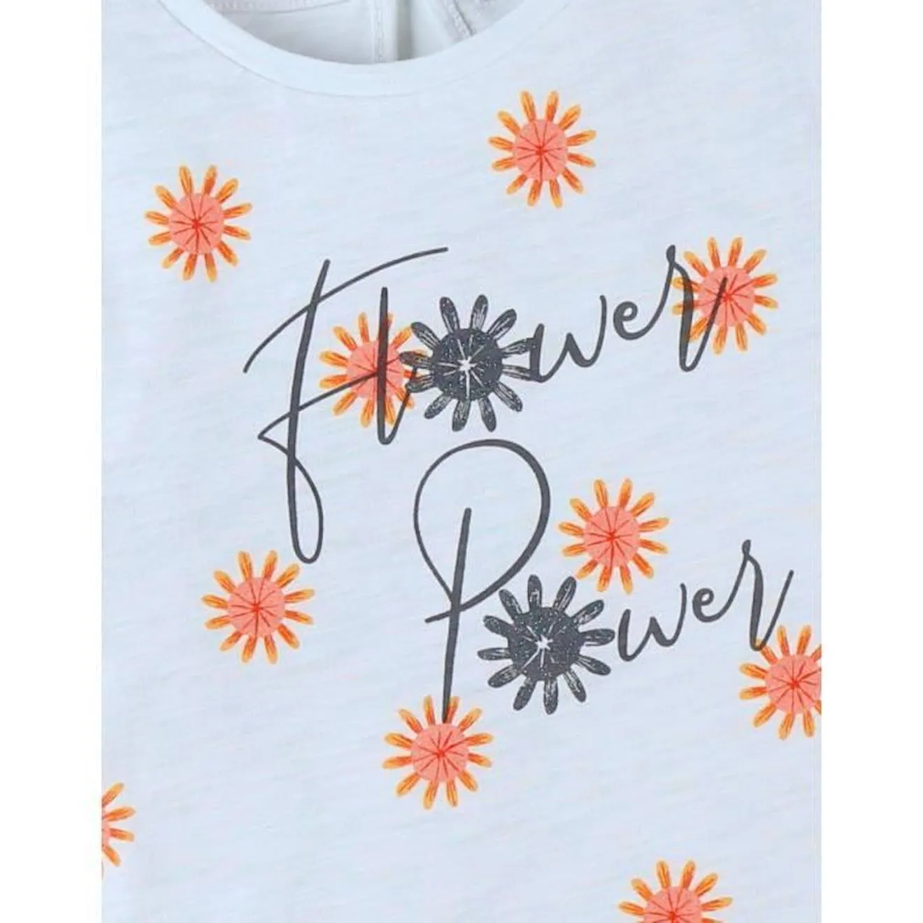 T-shirt imprimé soleil manches courtes jaune - Noukies