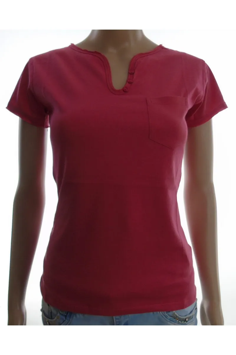 T shirt Kaporal femme manches courtes NUCK rose