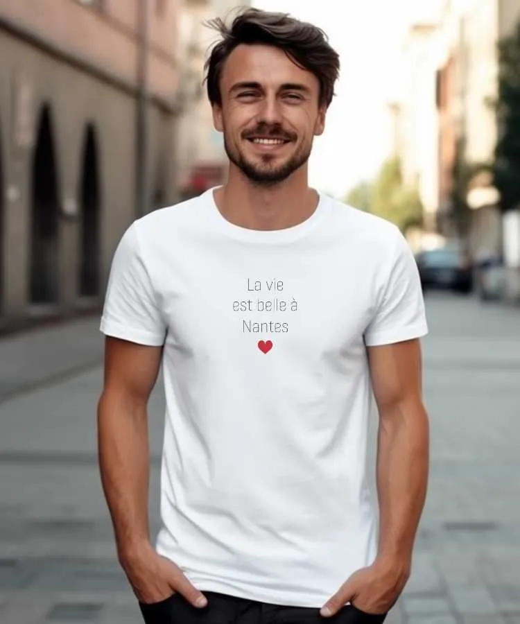 T-Shirt La vie est belle à Nantes