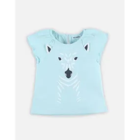 T-shirt manches courtes bleu - Noukies