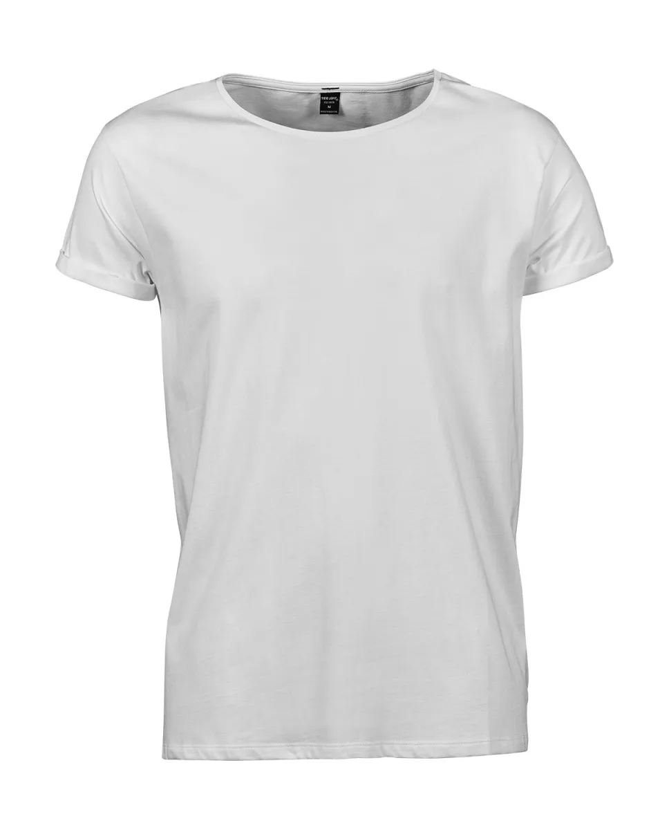 T-shirt manches courtes Homme - manches enroulées - 5062 - blanc 