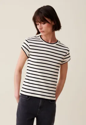 T-shirt manches courtes marinière | Claudie FR