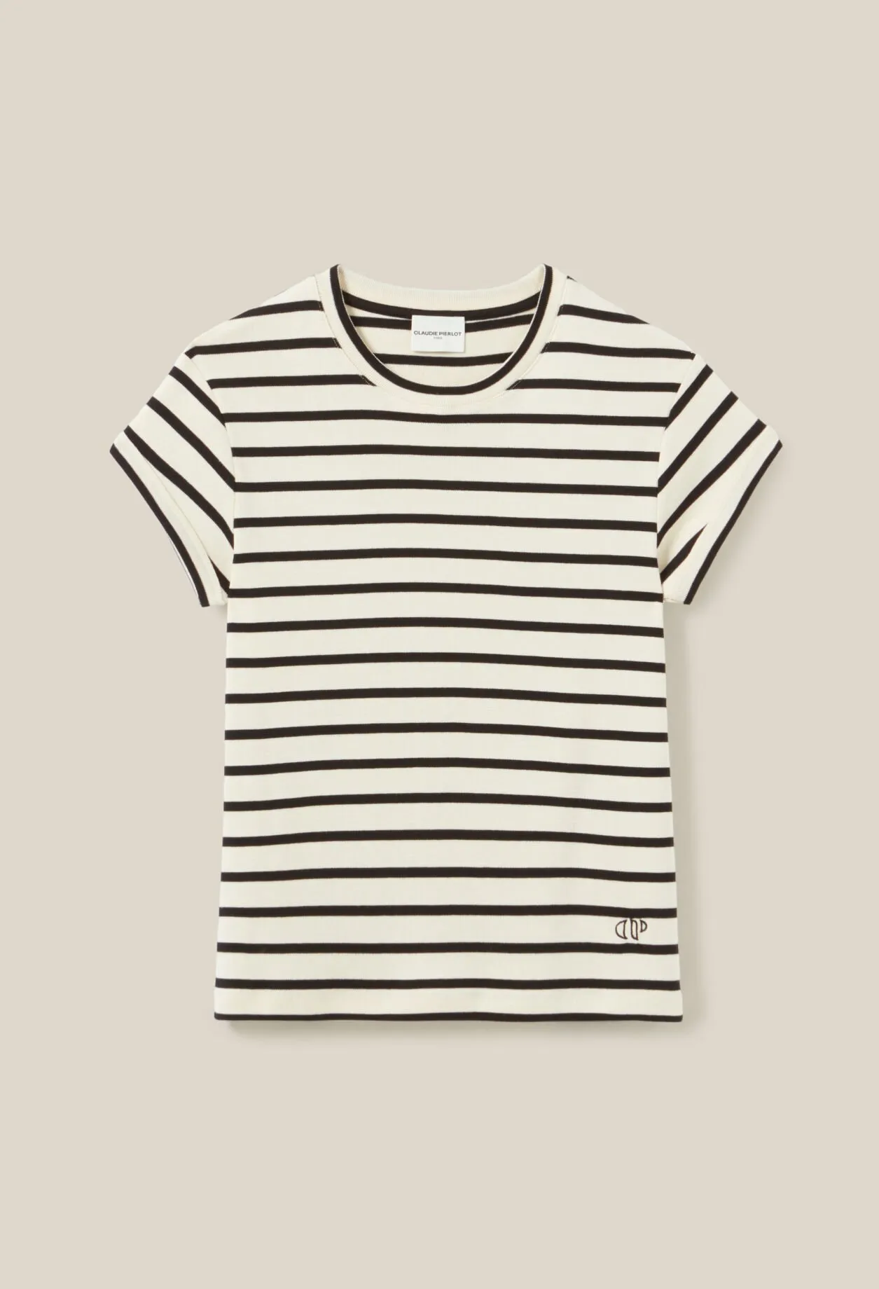 T-shirt manches courtes marinière | Claudie FR