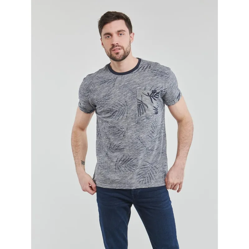 T-shirt manches courtes niki imprimé bleu homme - Deeluxe | wimod