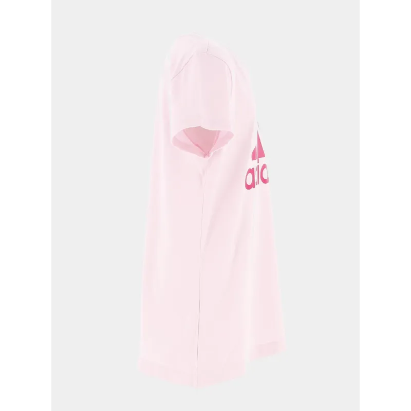 T-shirt manches courtes rose fille - Adidas | wimod