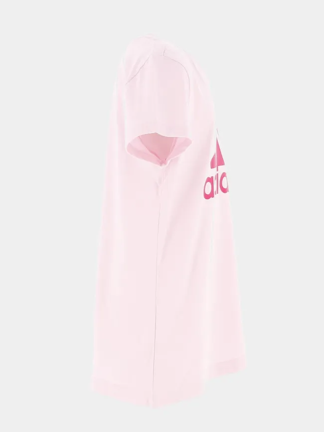 T-shirt manches courtes rose fille - Adidas | wimod