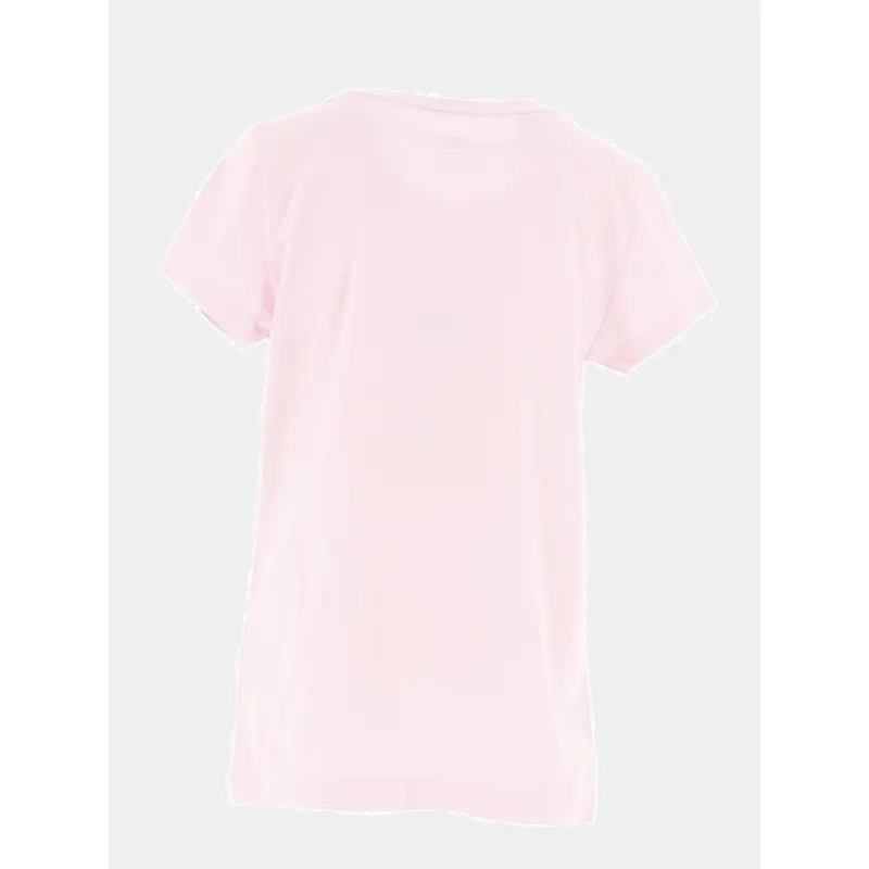 T-shirt manches courtes rose fille - Adidas | wimod