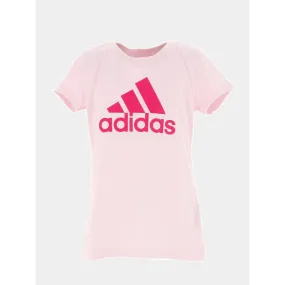 T-shirt manches courtes rose fille - Adidas | wimod