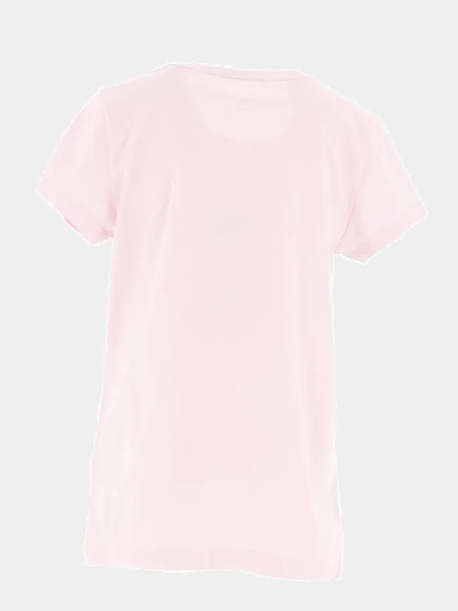 T-shirt manches courtes rose fille - Adidas | wimod