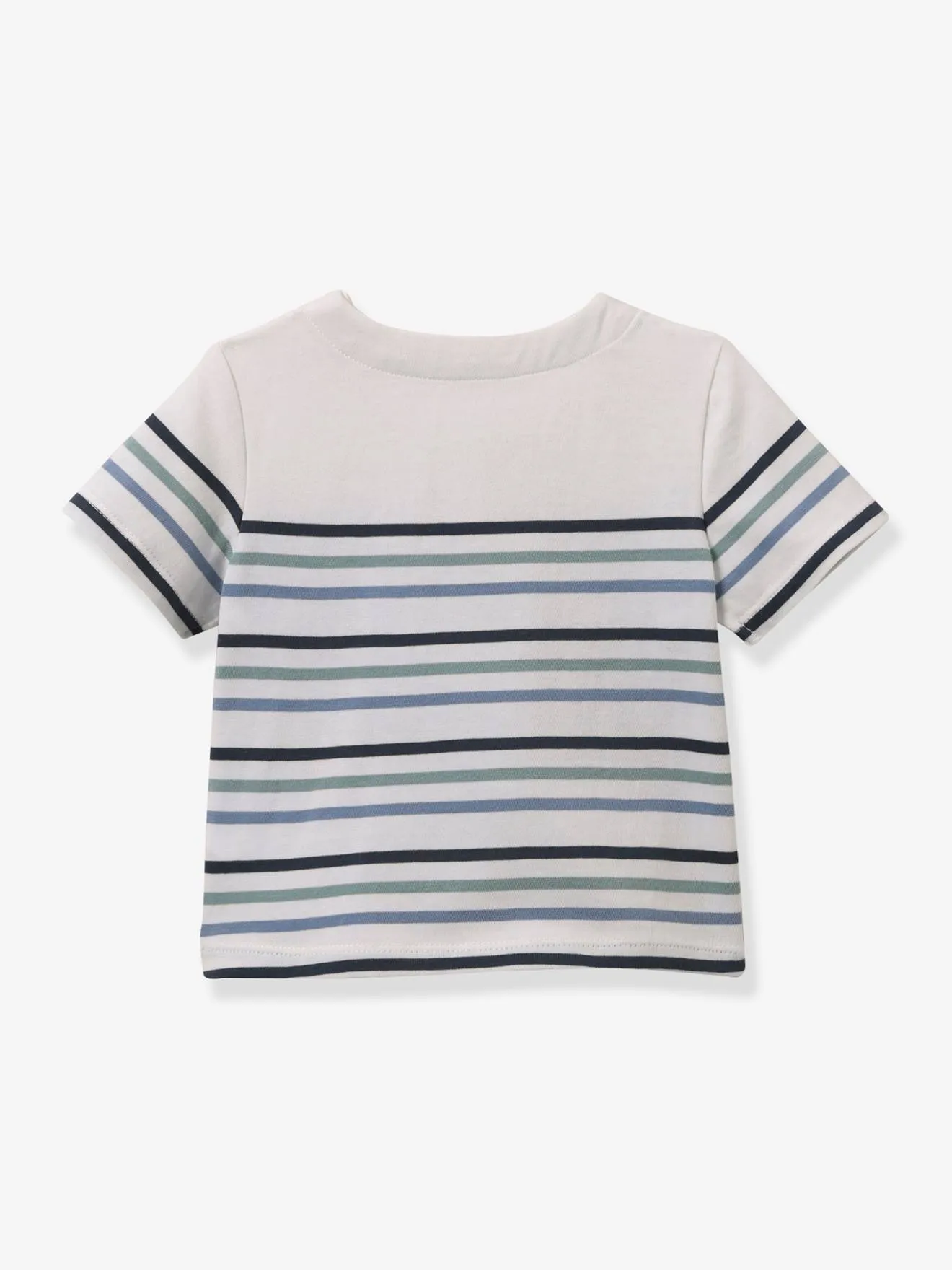 Tee-shirt rayé bébé - coton bio Cyrillus rayé vert - Cyrillus