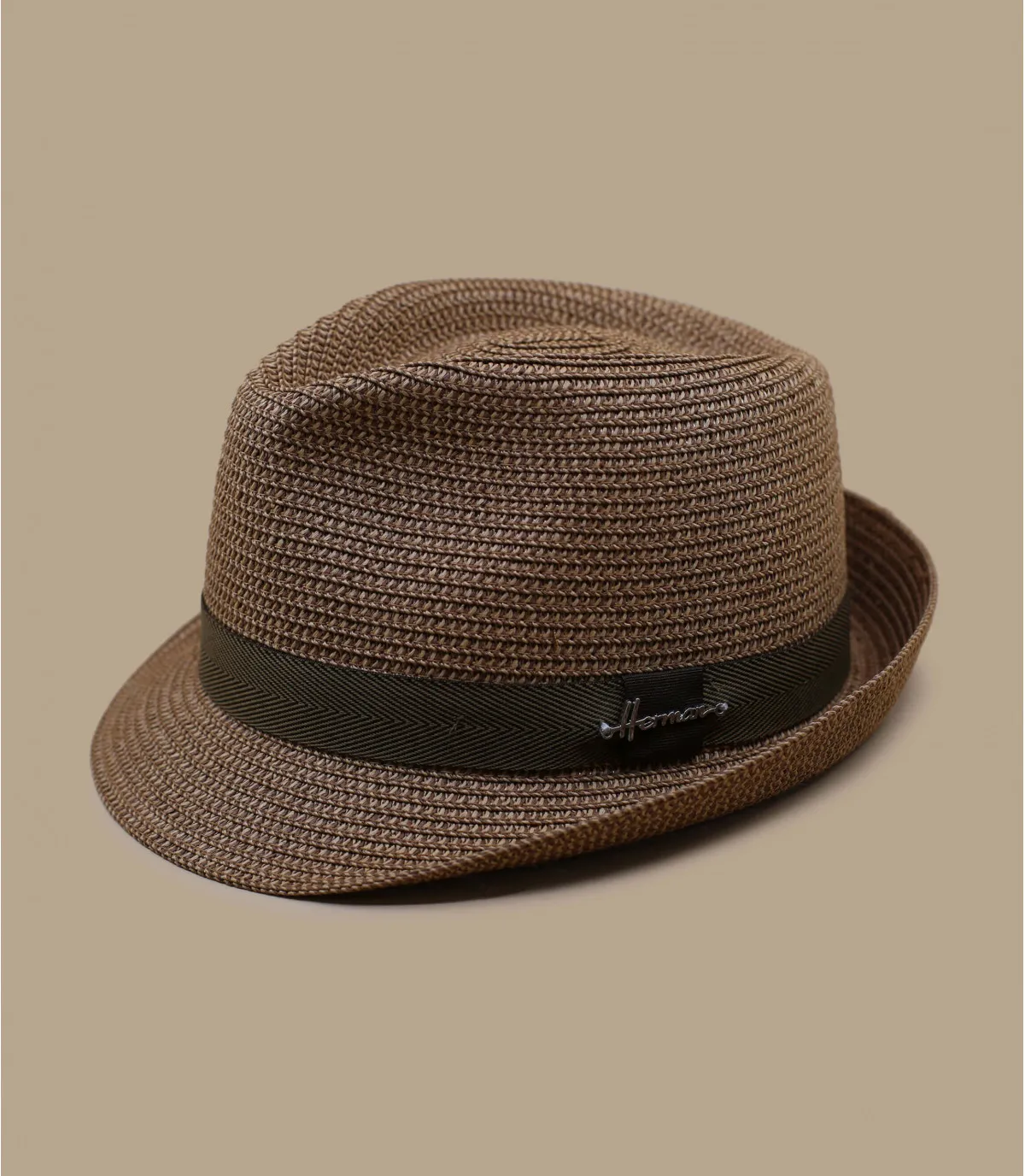 trilby paille marron - Don Pike brown par Herman Headwear : Headict