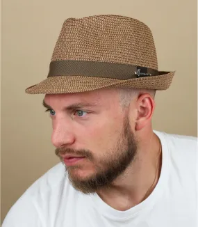 trilby paille marron - Don Pike brown par Herman Headwear : Headict