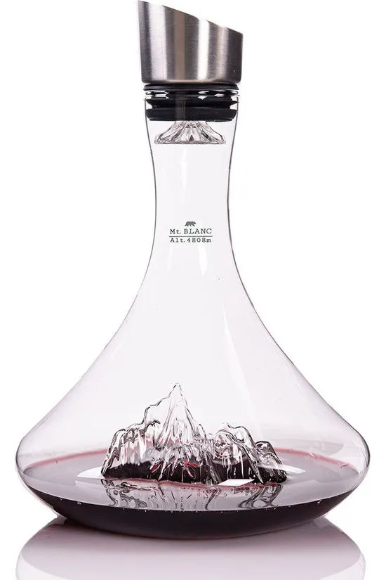 Ustensiles De Cuisine Topographic Mont Blanc Wine Decanter