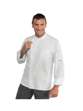 Veste de cuisine blanche en tissu microfibre Superdry