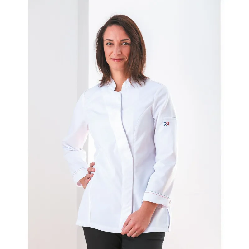 Veste de cuisine fabriquée en France pour femme Robur ALPILLES