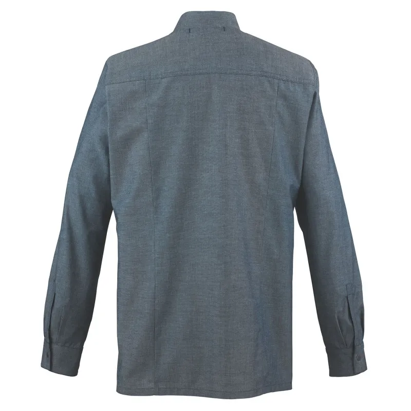 Veste de cuisine homme en chambray à manches longues ROBUR BOVI