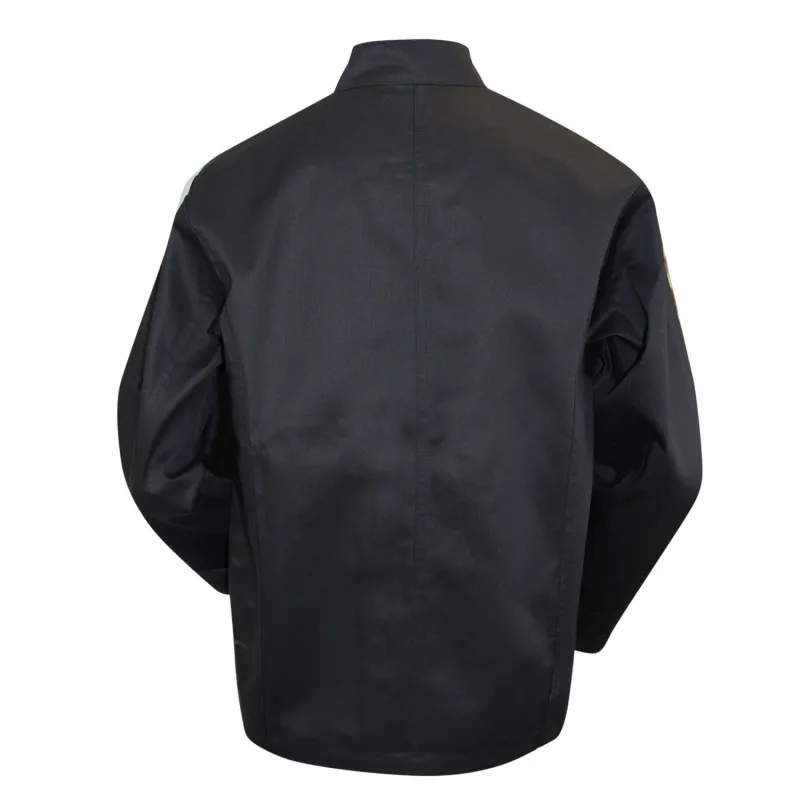 Veste de cuisine noire pas cher LMA en polycoton PASSOIRE