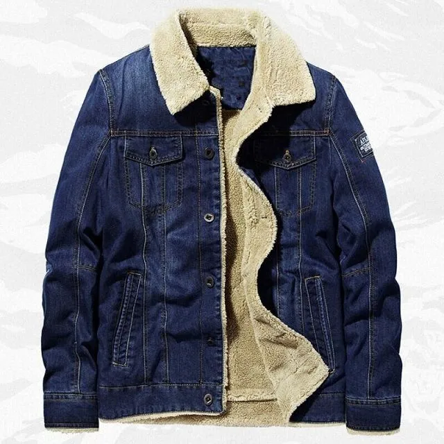 Veste d’hiver en denim épais - Look Homme