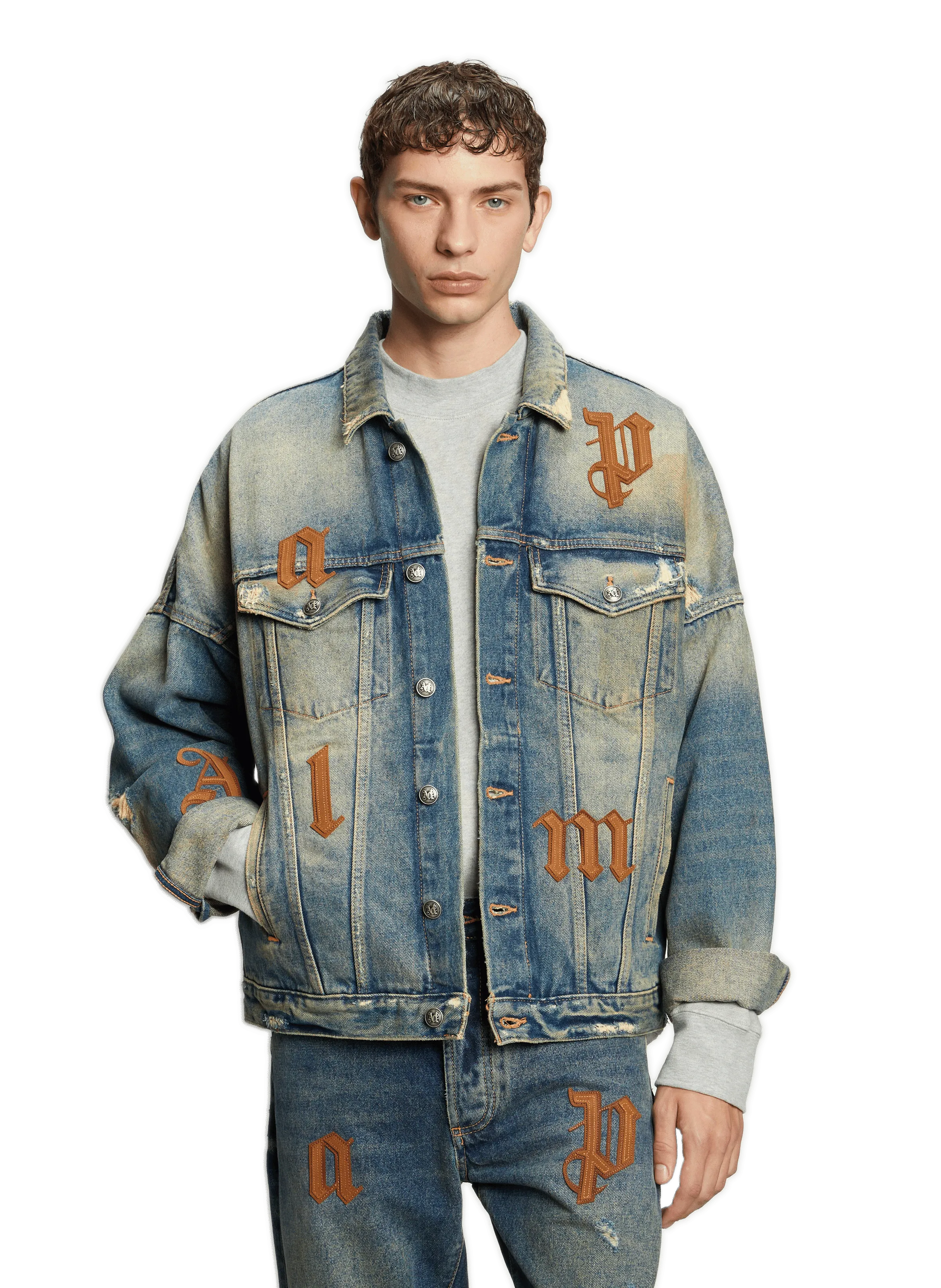 VESTE EN DENIM - PALM ANGELS pour HOMME | Printemps