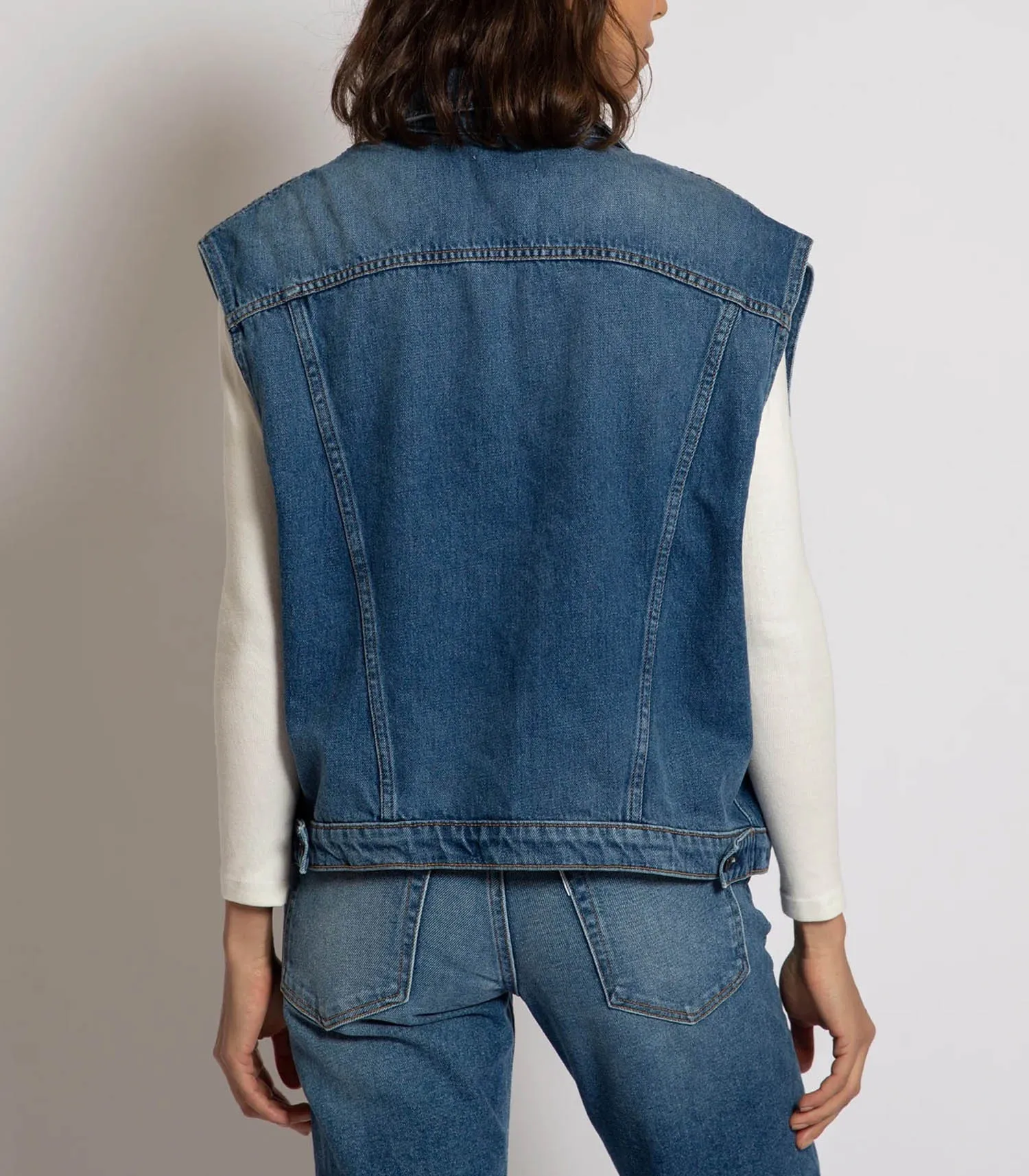 Veste en Denim Sans Manches Bogart ASKK NY - Jane de Boy