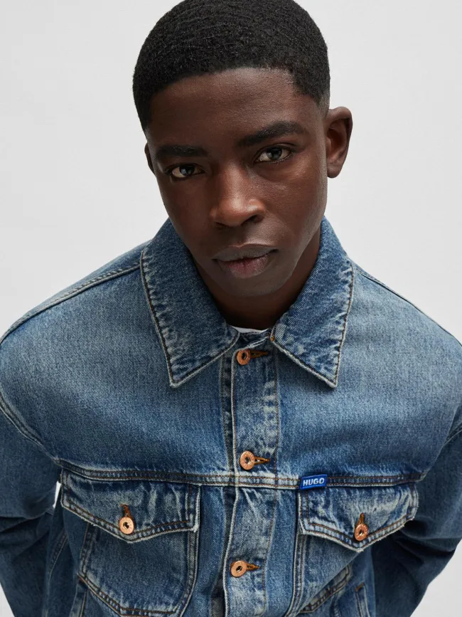 Veste en jean denim dex bleu homme - Hugo | wimod