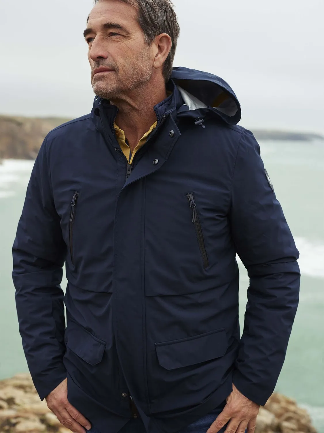 Veste Homme 4 en 1 Imperméable Marine tbs