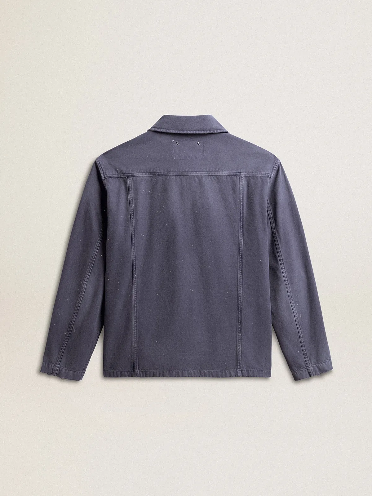 Veste homme en coton denim bleu à l’effet usé | Golden Goose