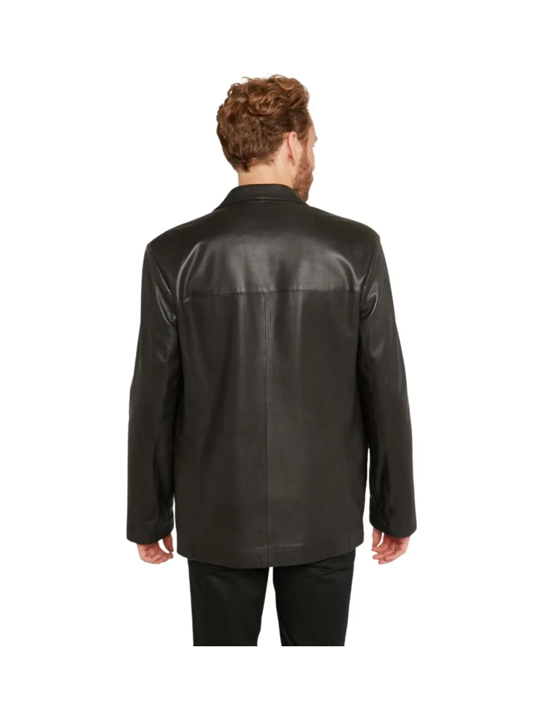 Veste Homme en Cuir Giorgio Gary Ref 57553 Noir